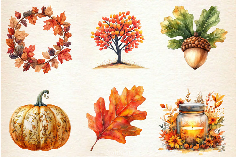 Lovely Autumn Clipart Bundle - CraftNest - Digital Crafting and Art