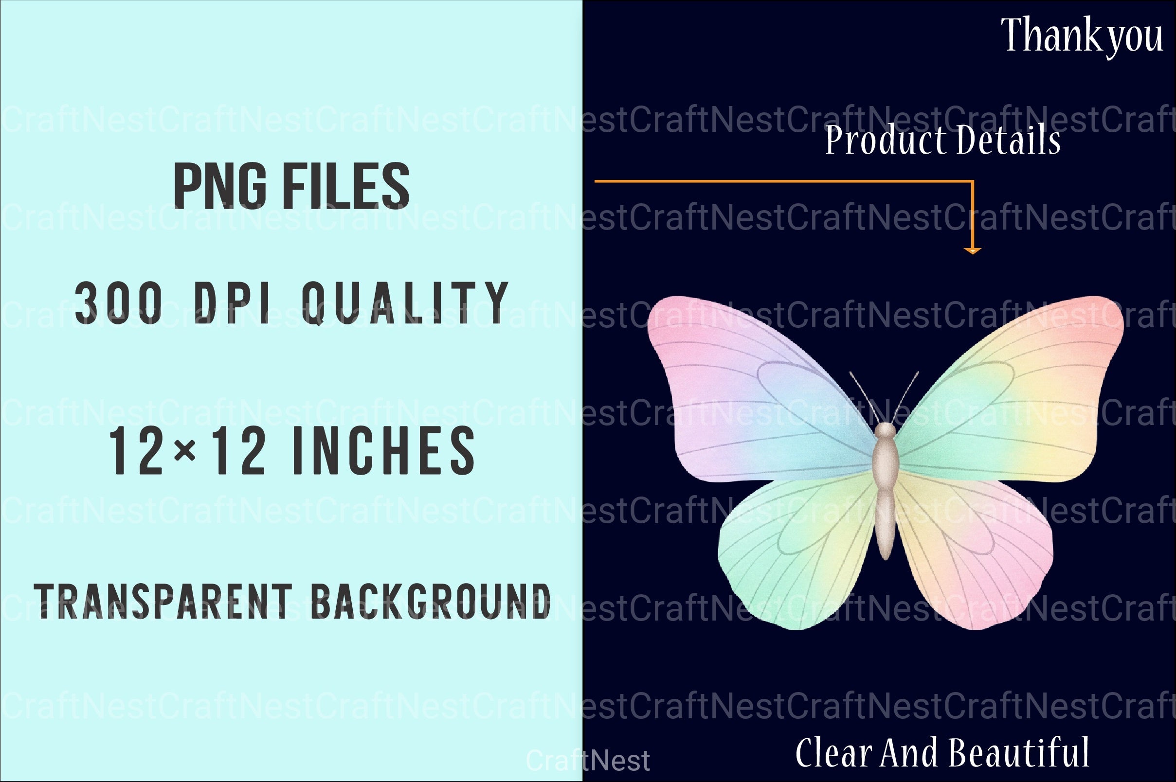 Butterfly Clipart Bundle 36 - CraftNest - Digital Crafting and Art