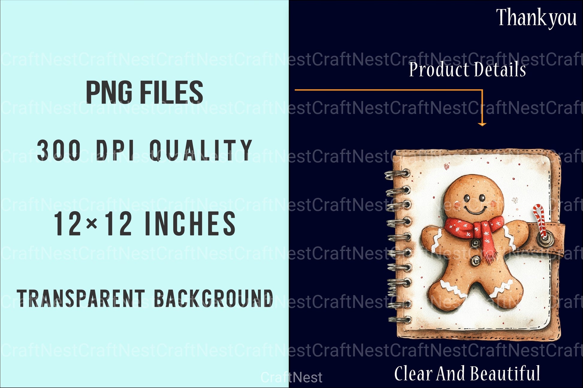 Cozy Christmas Planner Clipart Bundle 1 - CraftNest - Digital Crafting and Art