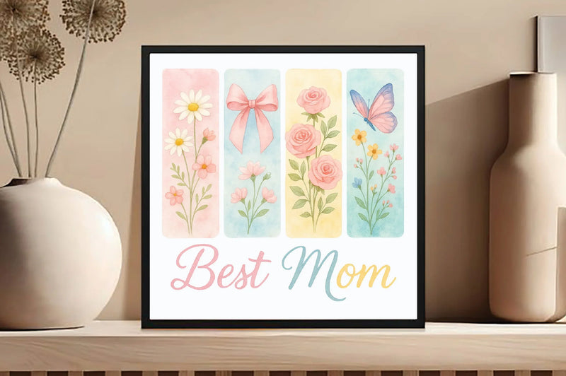 Brushstroke Best Mom Clipart Bundle - CraftNest - Digital Crafting and Art