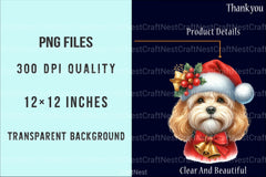 Christmas Dogs Clipart Bundle 666 - CraftNest - Digital Crafting and Art