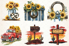 Western Boho Wedding Clipart Bundle 7 - CraftNest - Digital Crafting and Art