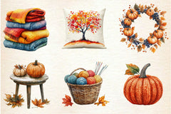 Crochet Autumn Clipart Bundle 3 - CraftNest - Digital Crafting and Art