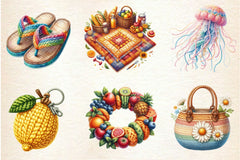 Crochet Summer Clipart Bundle 7 - CraftNest - Digital Crafting and Art