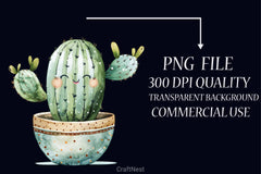 Summer Cactus Clipart Bundle 3 - CraftNest - Digital Crafting and Art