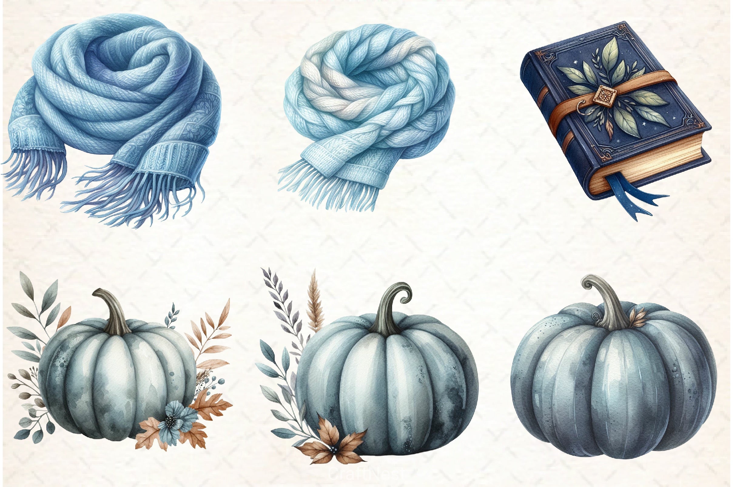 Rustic Cozy Autumn Clipart Bundle 11 - CraftNest - Digital Crafting and Art