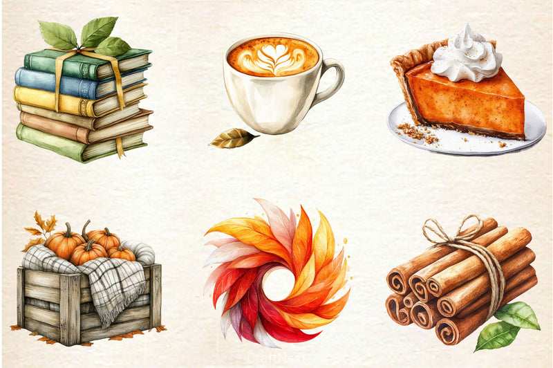 Beautiful Fall Clipart Bundle 3 - CraftNest - Digital Crafting and Art