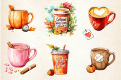 Nurse Fall Harvest Coffee Mug Clipart Bundle 2 - CraftNest - Digital Crafting and Art