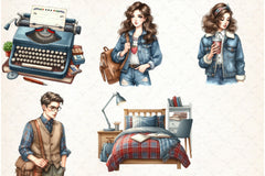 Freshman Year College Clipart Bundle - CraftNest - Digital Crafting and Art