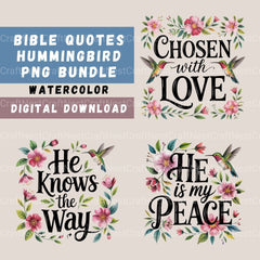 Bible Quotes Hummingbird Clipart Bundle - CraftNest - Digital Crafting and Art