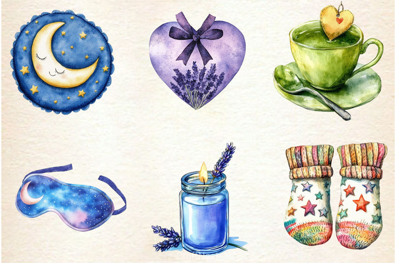 Evening Routine Clipart Bundle 2 - CraftNest - Digital Crafting and Art