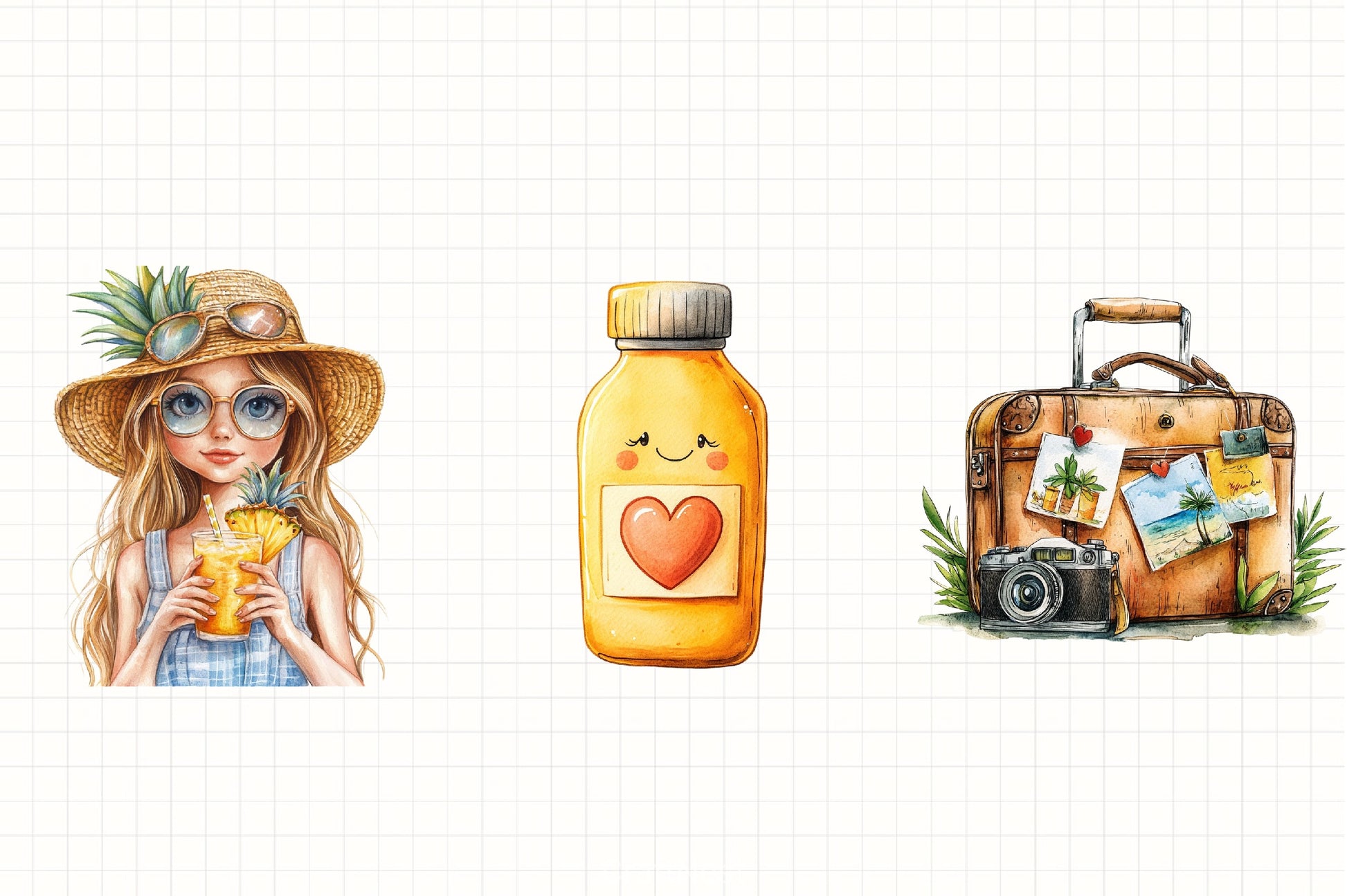 Summer Vacation Clipart Bundle 3 - CraftNest - Digital Crafting and Art