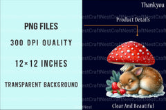 Christmas Bunny Fantasy Clipart Bundle - CraftNest - Digital Crafting and Art