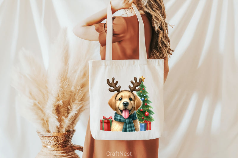 Funny Christmas Dog Clipart Bundle - CraftNest - Digital Crafting and Art