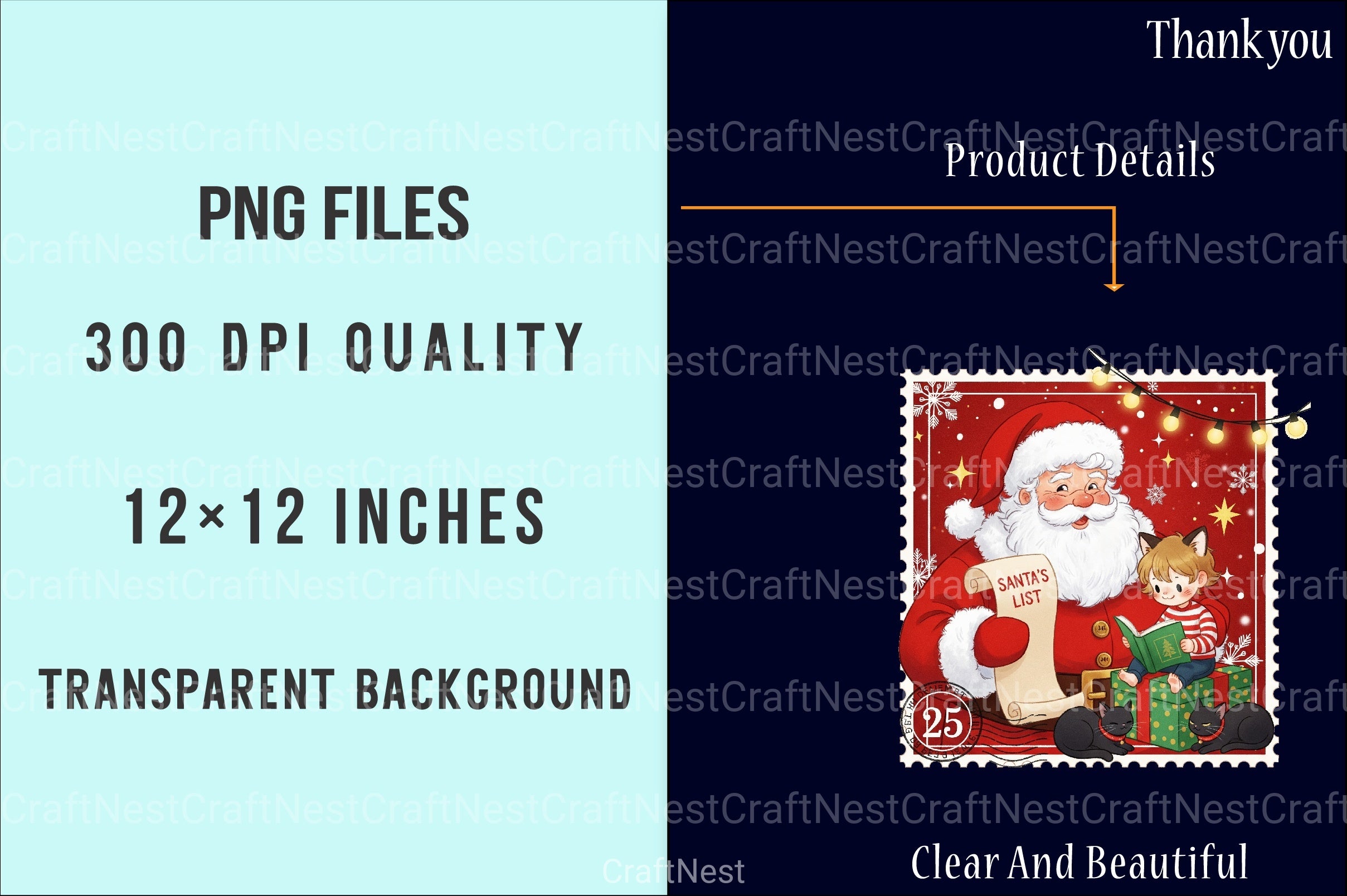 Christmas Frame Clipart Bundle 99 - CraftNest - Digital Crafting and Art