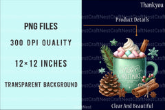 Christmas Coffee Drinks Clipart Bundle - CraftNest - Digital Crafting and Art