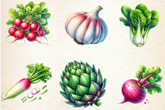 Vegetables Clipart Bundle 4 - CraftNest - Digital Crafting and Art