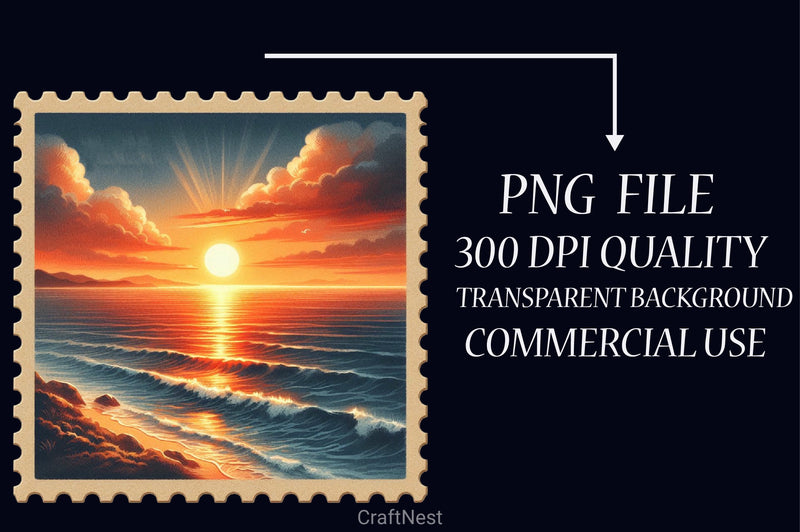 Summer Stamp Clipart Bundle - CraftNest - Digital Crafting and Art