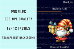 Christmas Gnome Winter Graphics Clipart Bundle - CraftNest - Digital Crafting and Art