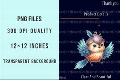 Cute Bird Clipart Bundle - CraftNest - Digital Crafting and Art