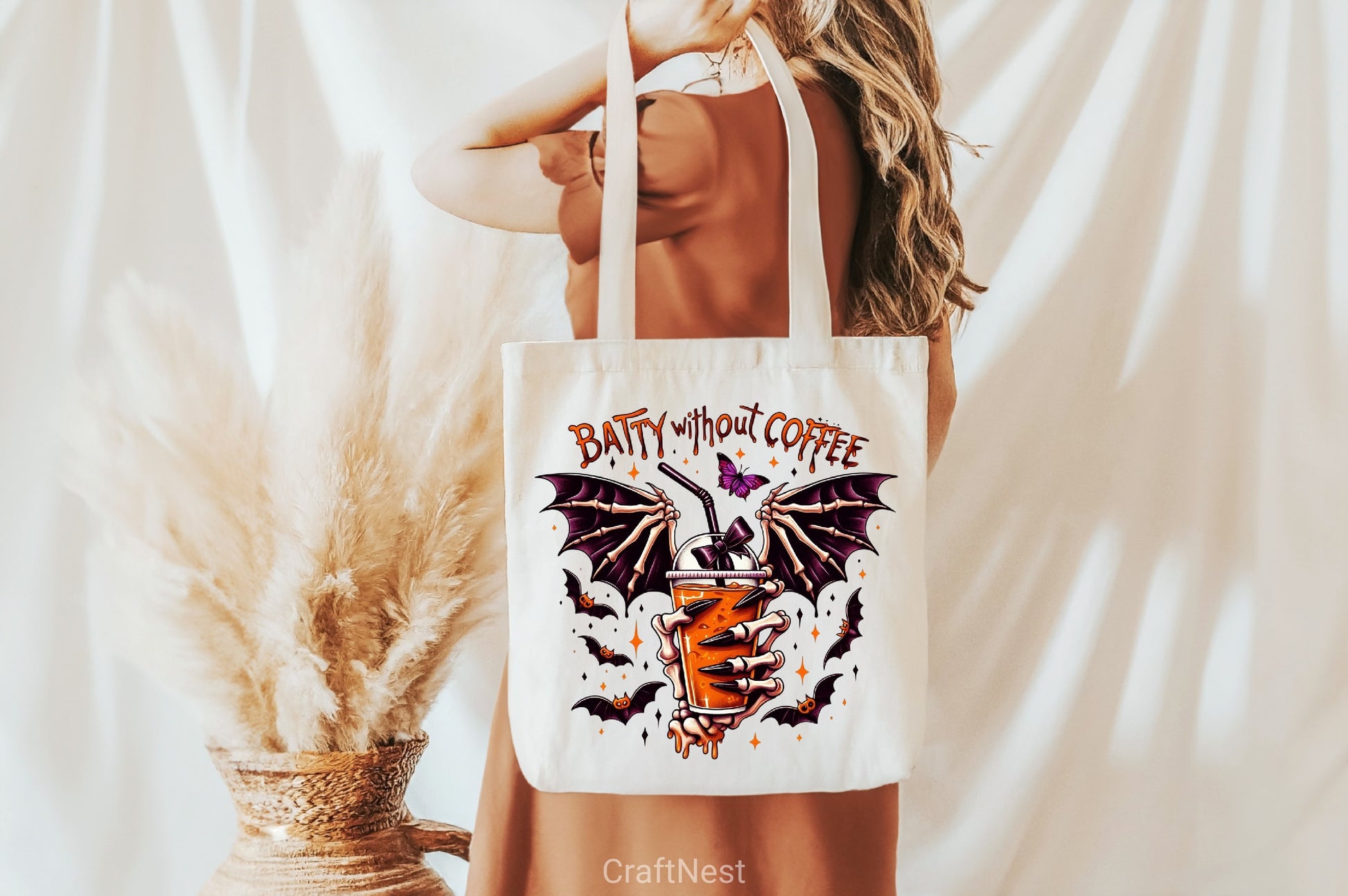 Batty Without Coffee Halloween Clipart Bundle 2 - CraftNest - Digital Crafting and Art