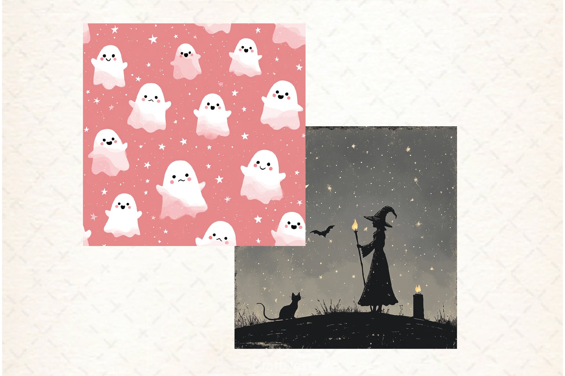 Halloween Digital Paper - CraftNest - Digital Crafting and Art