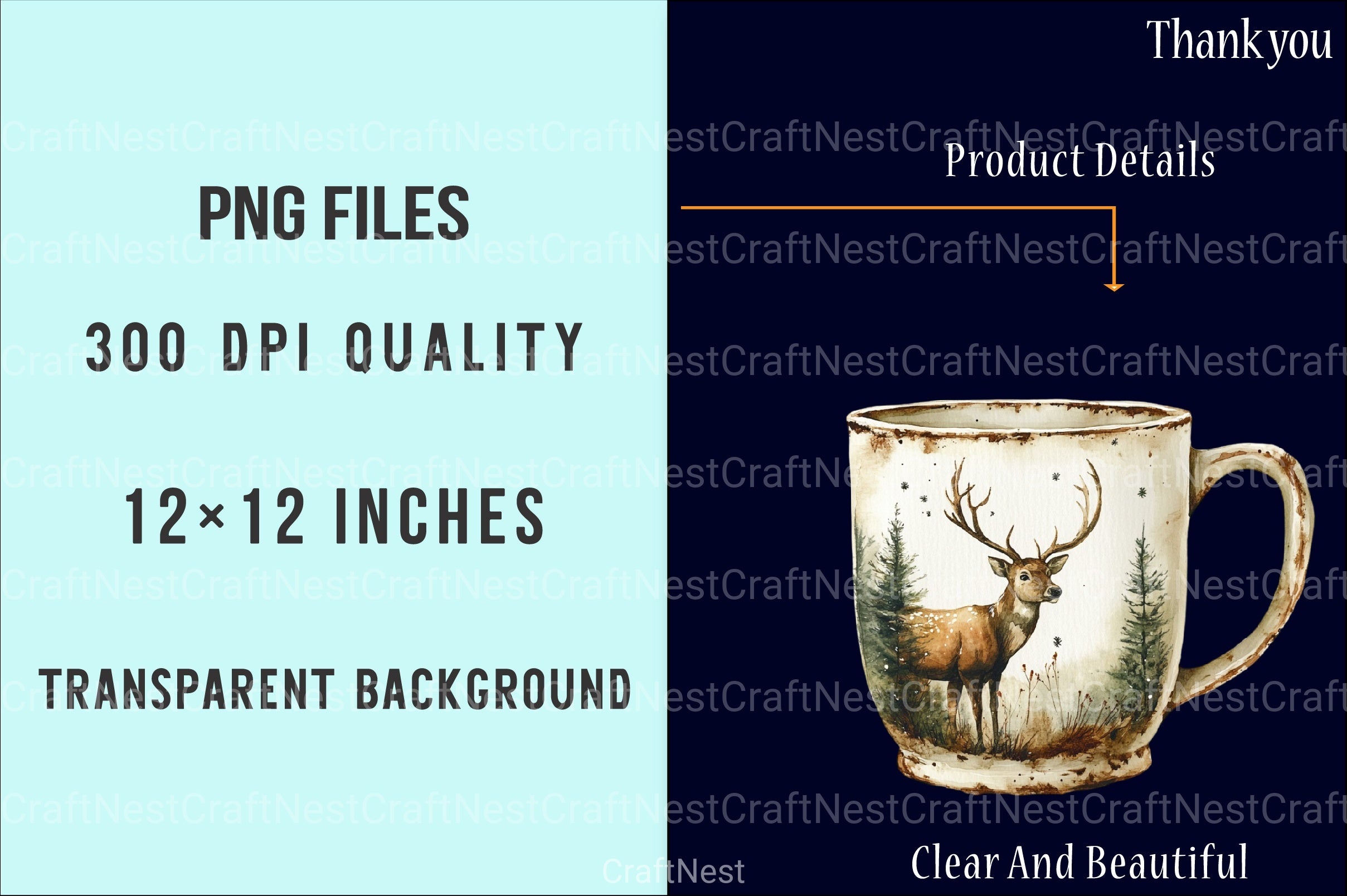 Farmhouse Christmas Holiday Art Stickers Bundle - CraftNest - Digital Crafting and Art