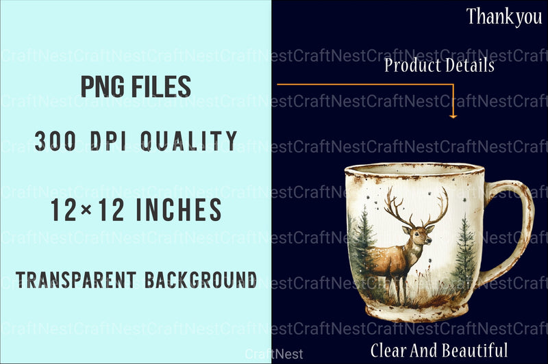 Farmhouse Christmas Holiday Art Stickers Bundle - CraftNest - Digital Crafting and Art