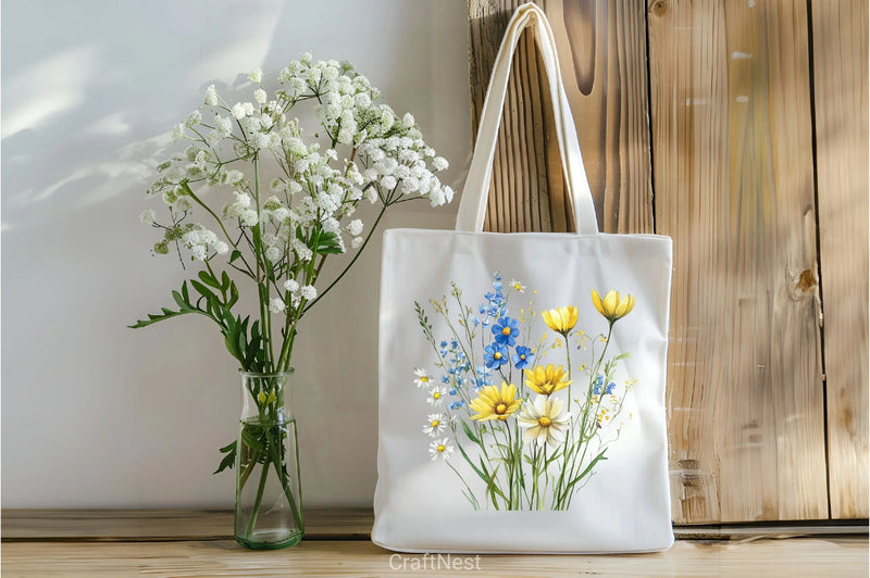 Spring Flowers Wild Flowers Clipart Bundle - CraftNest - Digital Crafting and Art