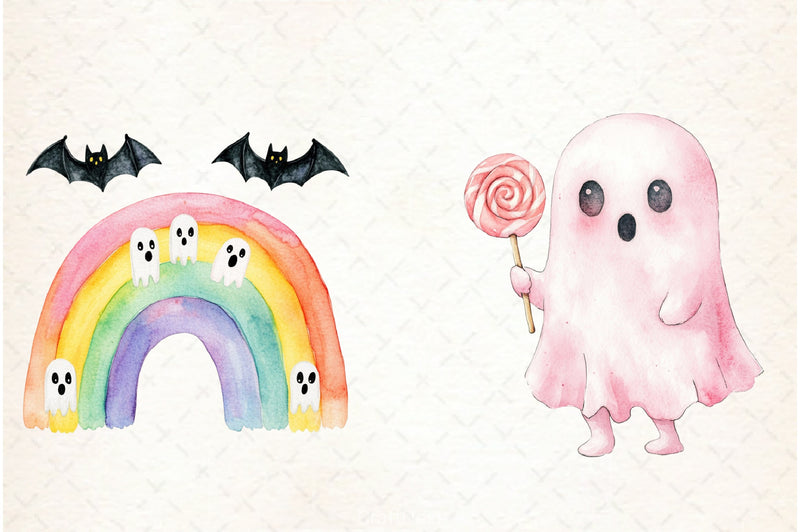 Halloween Kawaii Spooky Clipart Bundle - CraftNest - Digital Crafting and Art