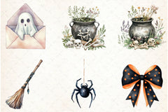 Vintage Halloween Clipart Bundle 16 - CraftNest - Digital Crafting and Art