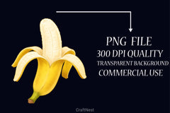 Banana Clipart Bundle 1 - CraftNest - Digital Crafting and Art