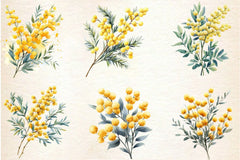 Mimosa Flower Clipart Bundle 2 - CraftNest - Digital Crafting and Art