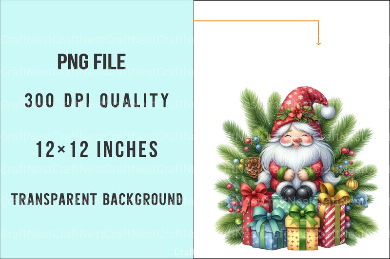 Gnome Christmas Cozy Clipart Bundle - CraftNest - Digital Crafting and Art