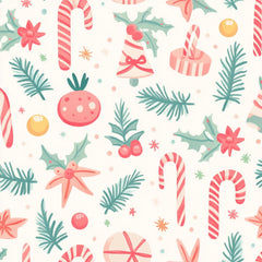 Merry & Bright Pastel Christmas Patterns Clipart Bundle - CraftNest - Digital Crafting and Art