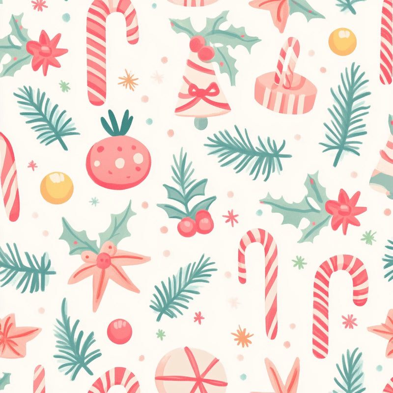 Merry & Bright Pastel Christmas Patterns Clipart Bundle - CraftNest - Digital Crafting and Art