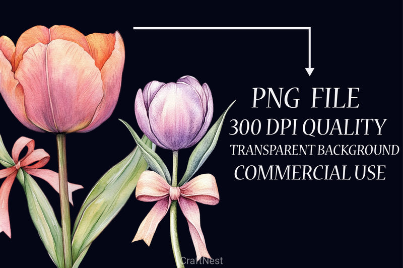 Tulip Clipart Bundle - CraftNest - Digital Crafting and Art