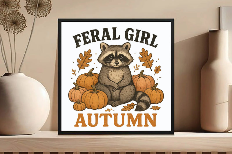 Feral Girl Autumn Clipart Bundle - CraftNest - Digital Crafting and Art