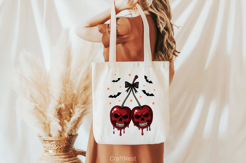Skull Cherries Halloween Clipart Bundle - CraftNest - Digital Crafting and Art