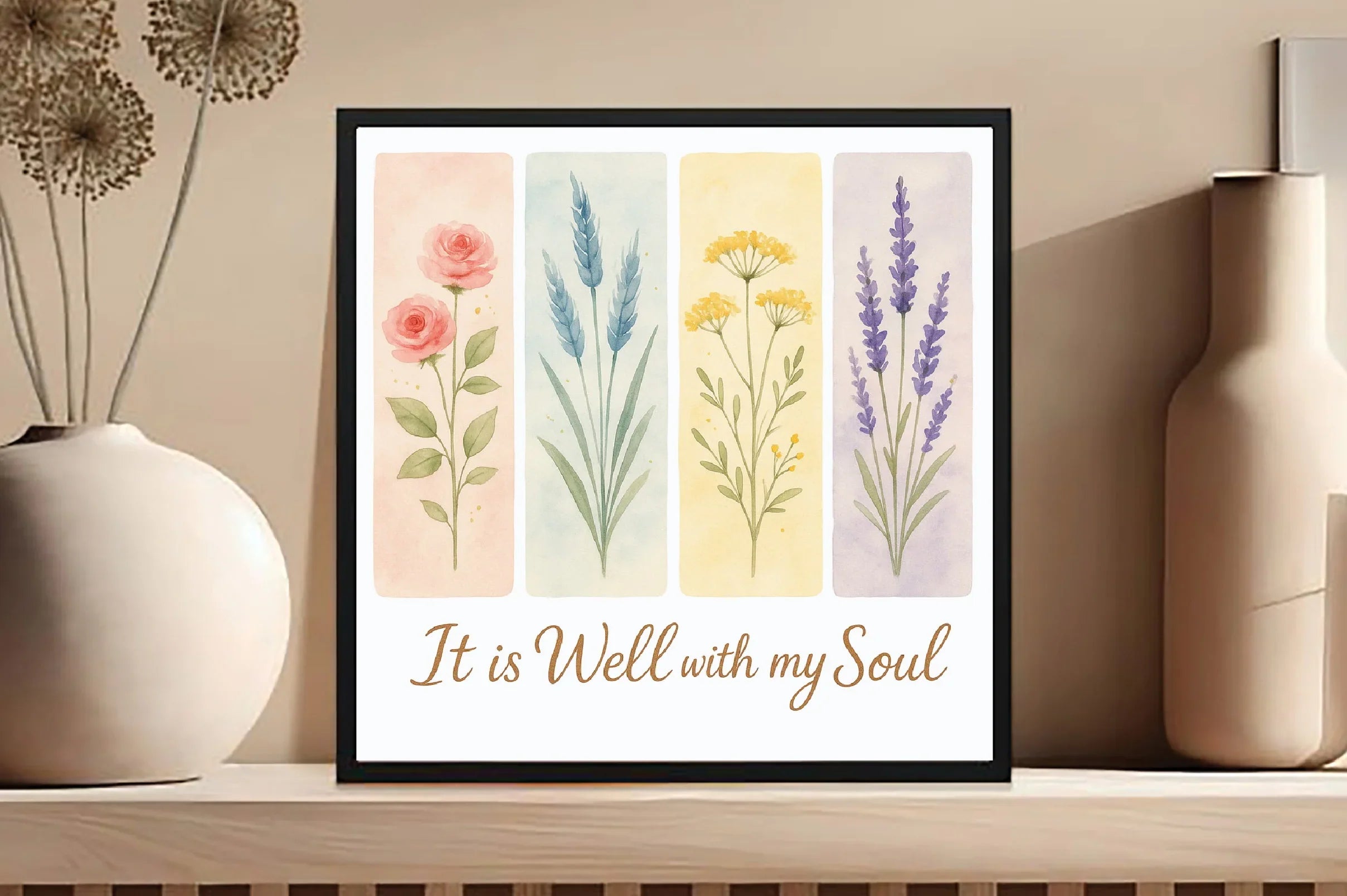Brushstroke Floral Christian Flower Clipart Bundle - CraftNest - Digital Crafting and Art