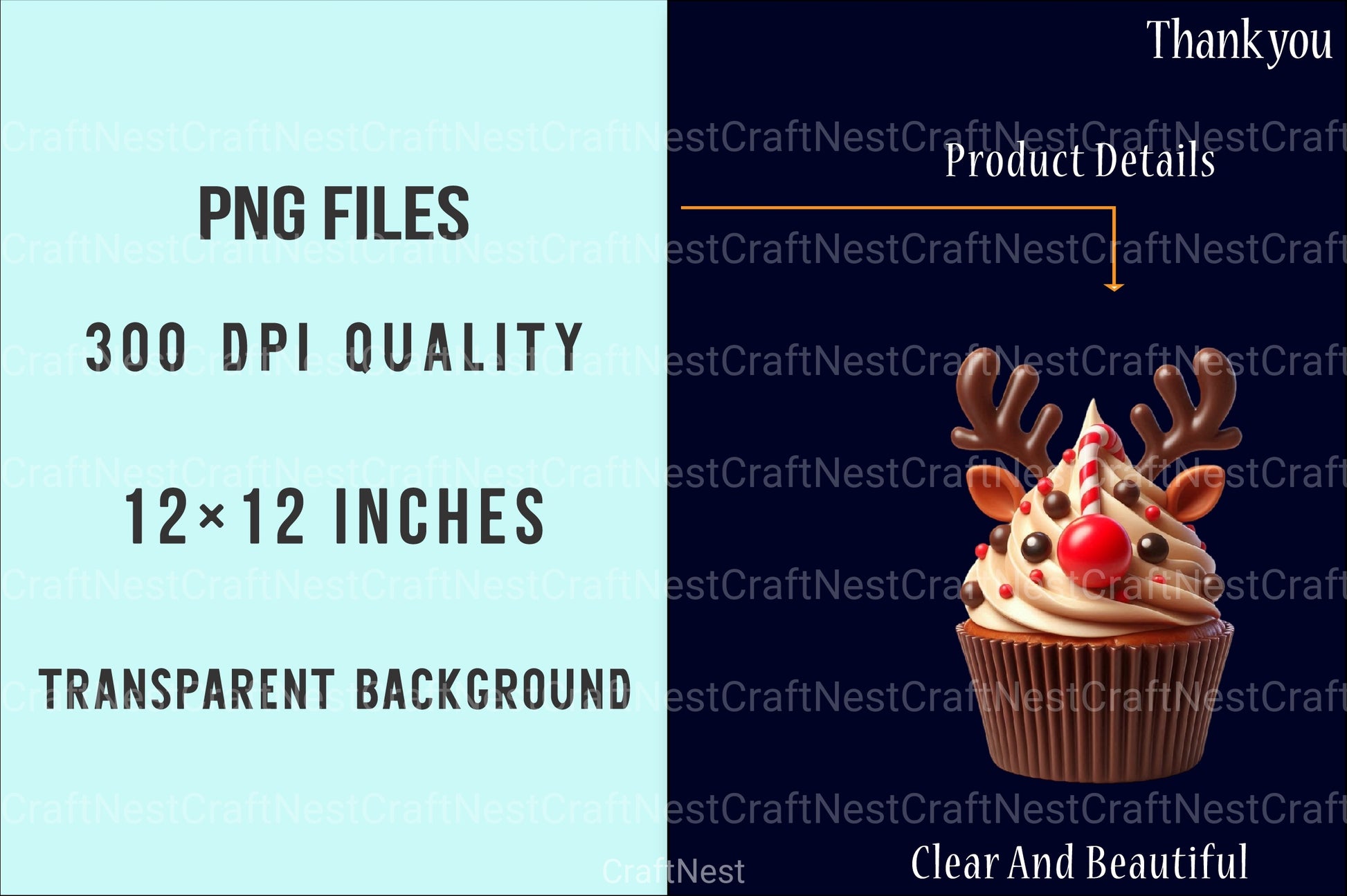 Christmas Cupcake Clipart Bundle 3 - CraftNest - Digital Crafting and Art