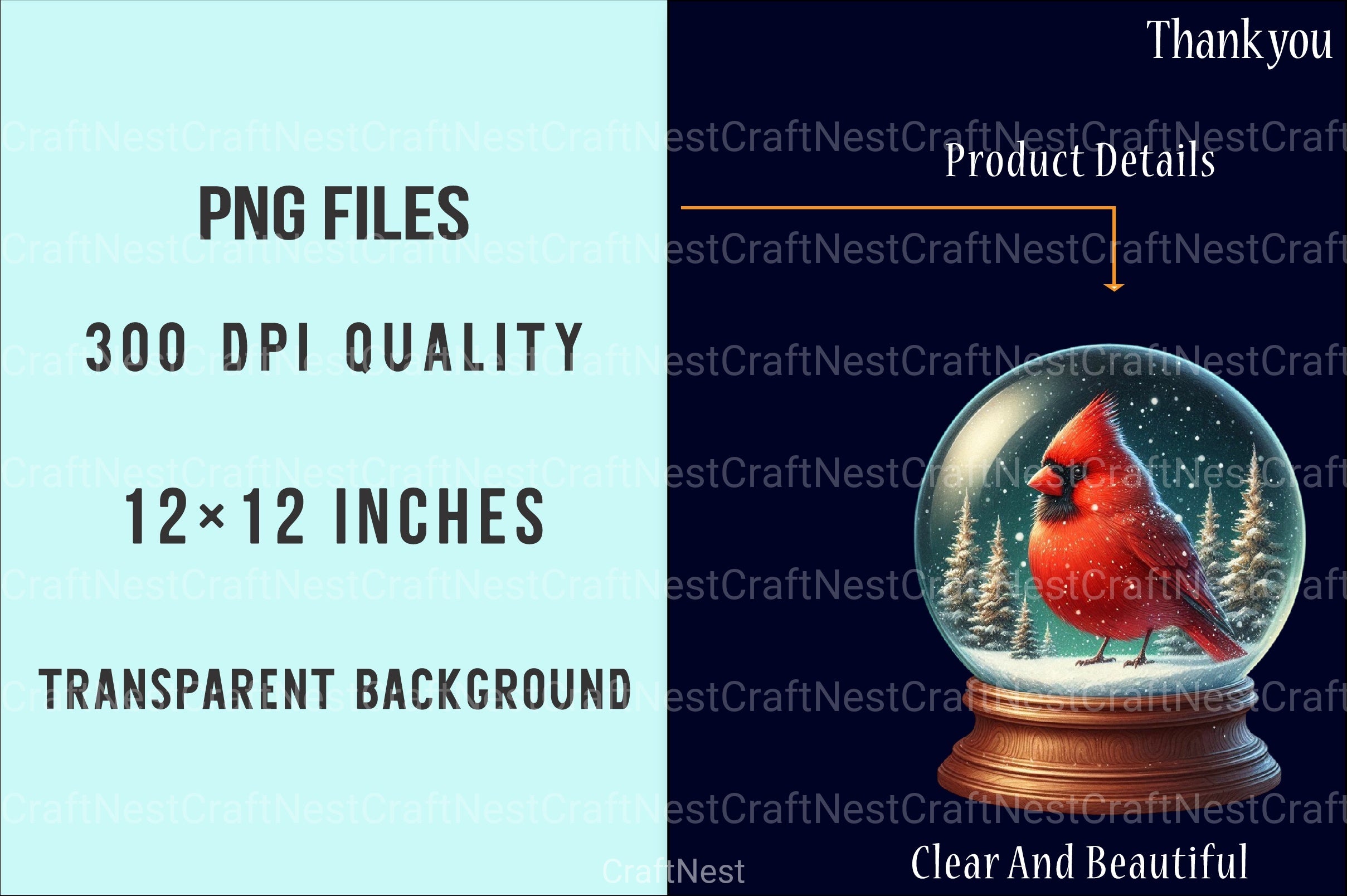 Red Cardinal Christmas Birds Clipart Bundle - CraftNest - Digital Crafting and Art