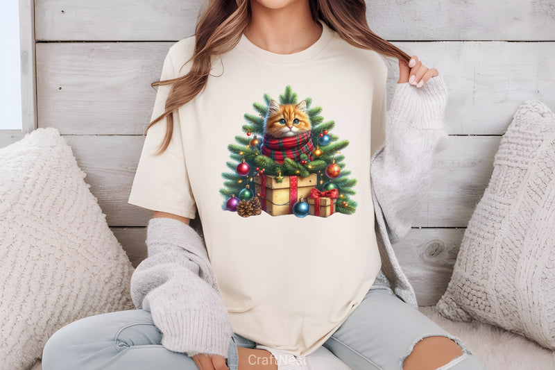 Animal Christmas Tree Clipart Bundle 1 - CraftNest - Digital Crafting and Art