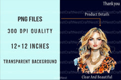 Leopard Girls Christmas Clipart Bundle - CraftNest - Digital Crafting and Art