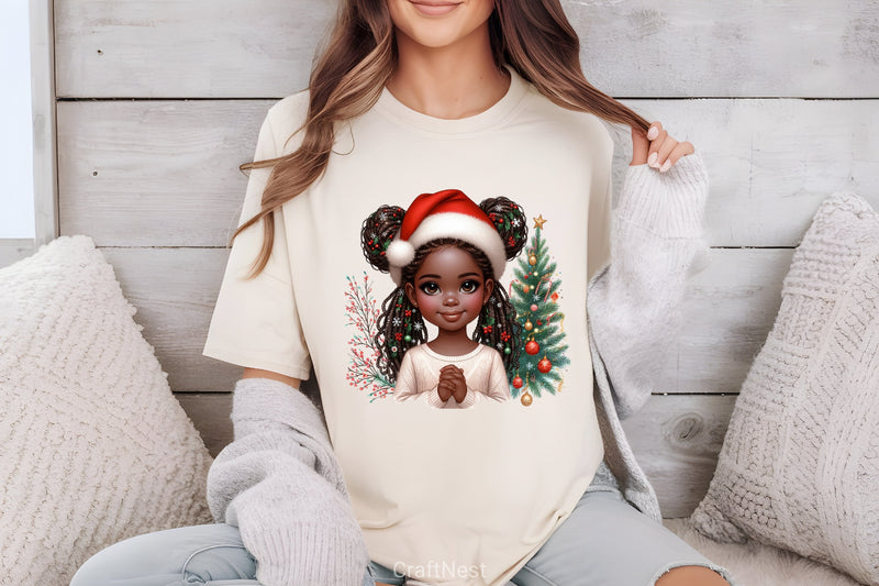 Christmas Black Girl Clipart Bundle 3 - CraftNest - Digital Crafting and Art
