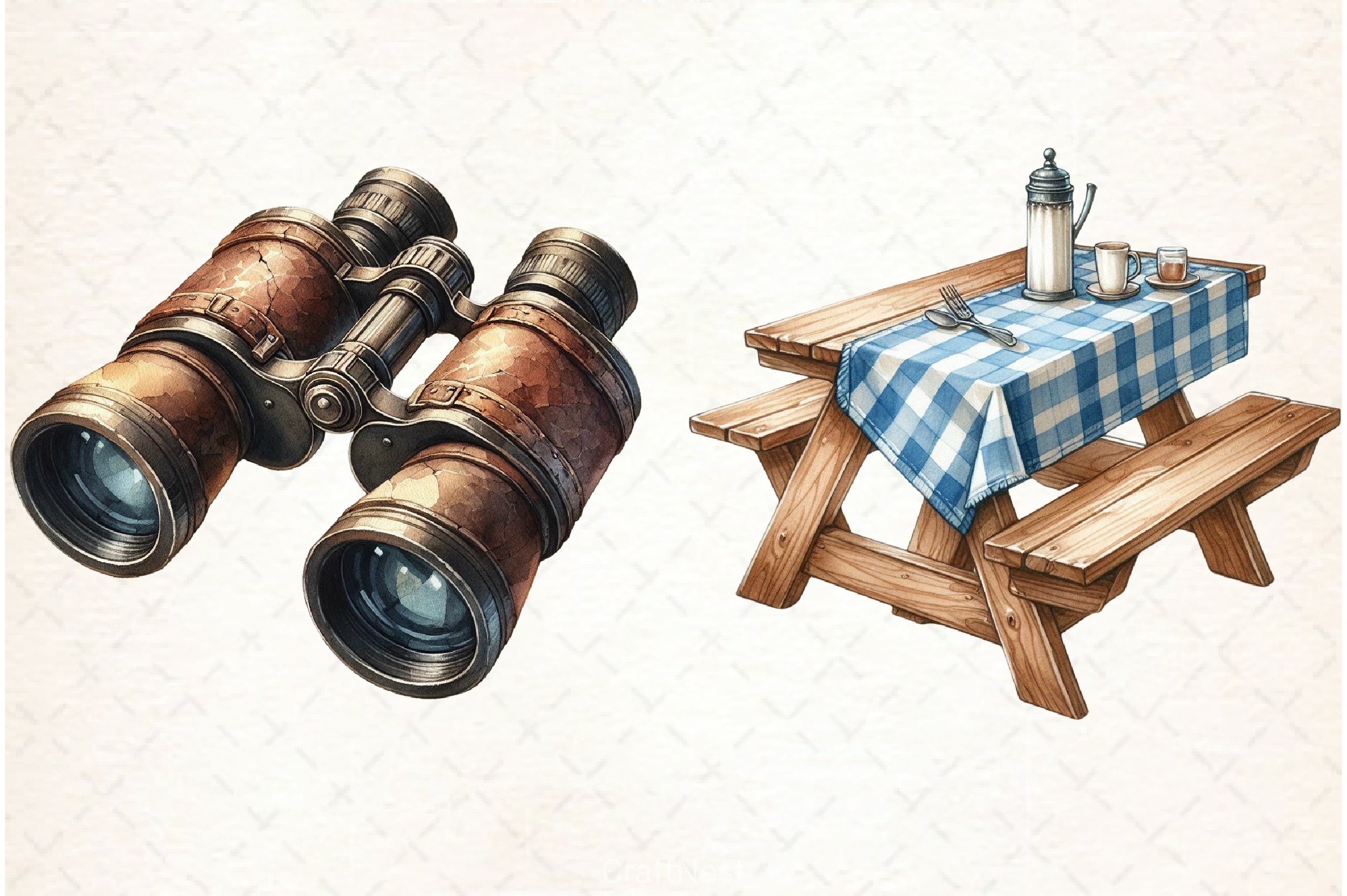 Summer Camping Clipart Bundle 2 - CraftNest - Digital Crafting and Art