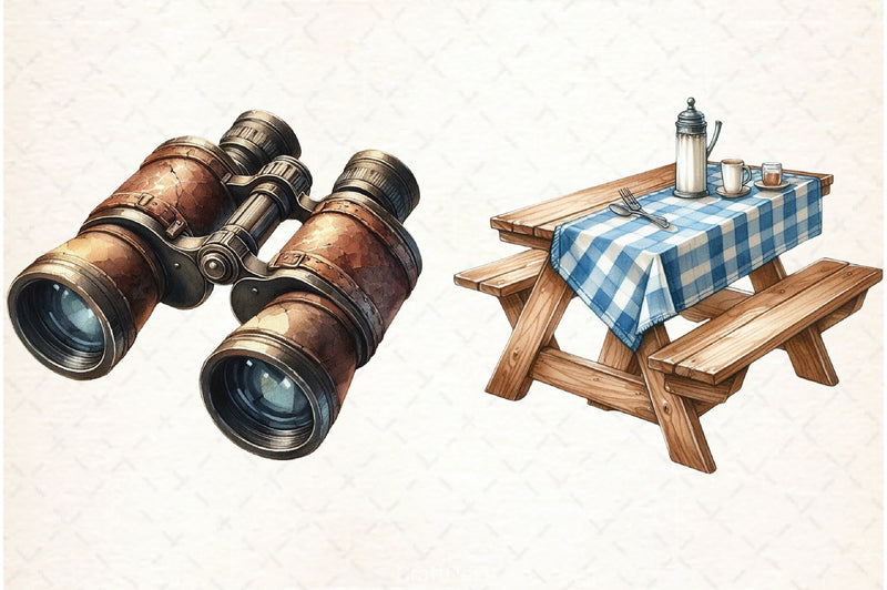 Summer Camping Clipart Bundle 2 - CraftNest - Digital Crafting and Art