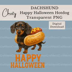 Dachshund Hotdog Mustard Halloween Clipart Bundle - CraftNest - Digital Crafting and Art