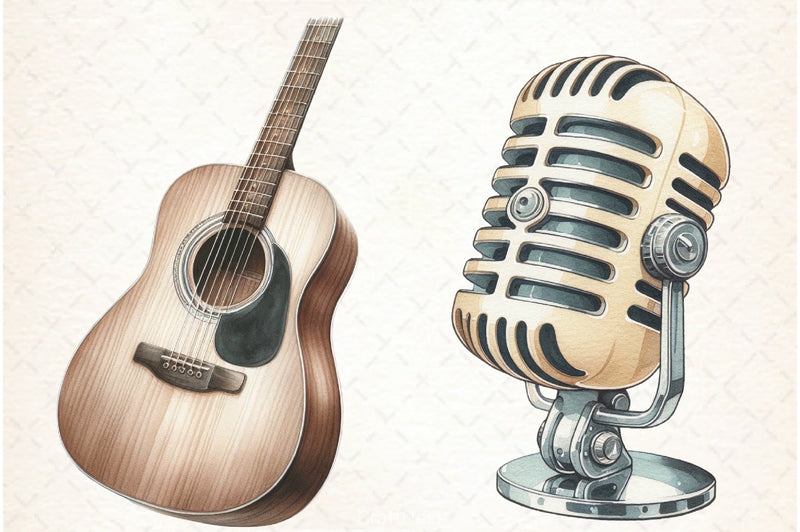 Musique Instrument Clipart Bundle 4 - CraftNest - Digital Crafting and Art