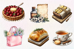 Bohemian Summer Baking Clipart Bundle - CraftNest - Digital Crafting and Art